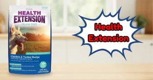 Bag of Health Extension Grain Free Chicken & Turkey Dry Dog Food 4lb Pack of 2 – wholesome whole foods recipe with turmeric, probiotics, and antioxidants, showing why pet parents ask Is Health Extension Dog Food Good.