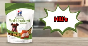 Hill's Grain Free Soft Baked Naturals Chicken & Carrots Dog Treats, 8oz Bag – healthy snack option from hills grain free dog food line, made in USA