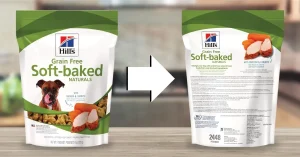 Soft baked dog treats with chicken and carrots by Hill’s, grain free and vet recommended, part of hills grain free dog food collection