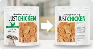Healthy chewy chicken breast dog snacks by JustFoodForDogs – Is Just Food for Dogs Good for training rewards?