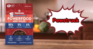 Pawstruck Dog Food Review – Air dried beef recipe, grain-free, high protein pellets for all dog breeds.