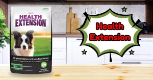 Bag of Health Extension Original Chicken & Brown Rice Dry Dog Food with holistic ingredients – is Health Extension a good dog food for all life stages?