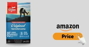 ORIJEN Grain Free High Protein Dry Dog Food bag for active dogs