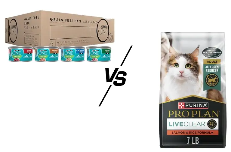 Purina One vs Purina Pro Plan Cat Food